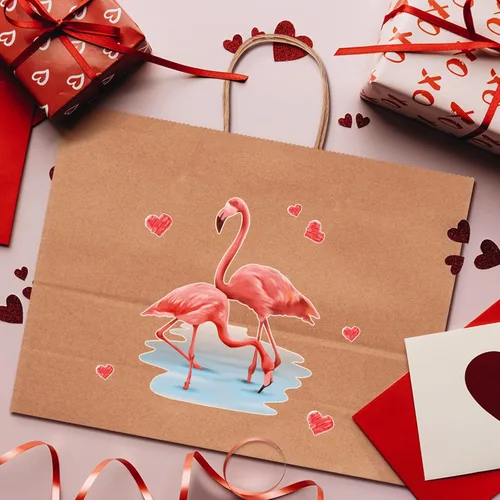 Miniatura 6 de Eupako Bolsas de papel de 16 x 6 x 12 pulgadas, bolsas de papel grandes marrones con asas a granel, bolsas de comestibles Kraft, bolsas de compras