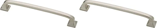 Miniatura 26 de Franklin Brass (Paquete de 10) – Manijas de gabinete de hierro suave, centro de agujero de 5-1/16 pulgadas, tiradores para cajones, puerta de Metal