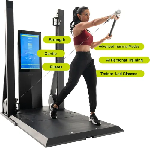 Miniatura 2 de OxeFit XS1 Peak Smart Home Gym - Máquina todo en uno de fuerza, cardiovascular y pilates con entrenamientos adaptativos, entrenamiento de IA