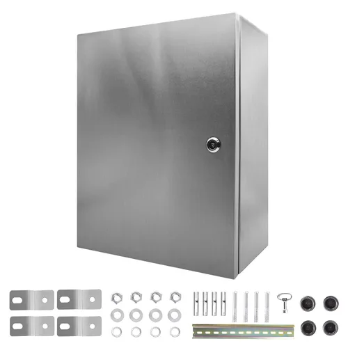 Miniatura 8 de Caja eléctrica de acero inoxidable 304 16 "x 12" x 6" IP66 Caja eléctrica al aire libre Caja eléctrica impermeable adecuada para uso en interiores