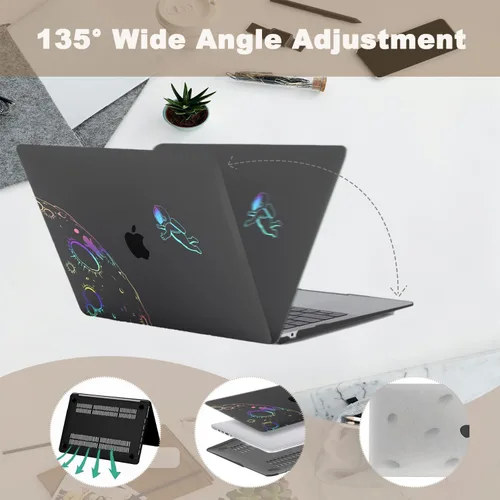 Miniatura 5 de Funda protectora para MacBook Air de 11 pulgadas 2015 2014 2013 2012 2011 2010 A1465 A1370, diseño de patrón de plástico, funda para laptop