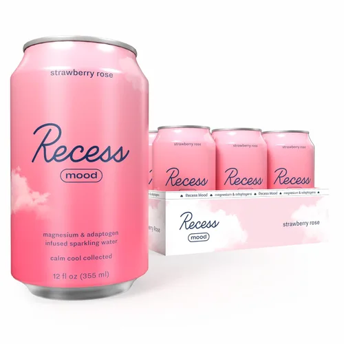 Miniatura 24 de Recess Mood - Bebida calmante con suplemento de magnesio, 12 onzas (Vainilla Naranja, paquete de 12)