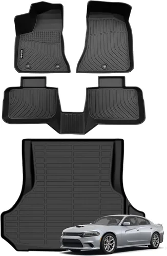 Miniatura 108 de Tapetes de piso para todo clima y forro de carga con respaldo para Chevrolet Suburban de 7 asientos 2021-2025 / GMC Yukon XL de 7 asientos
