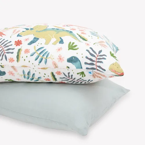 Miniatura 7 de Little Unicorn Paquete de 2 fundas de almohada estándar, tela de muselina súper suave y transpirable, cierre de sobre cómodo, para cuna y cama
