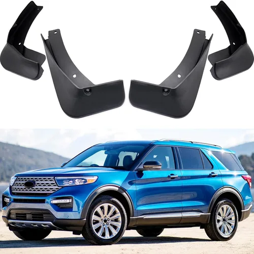 Guardabarros para guardabarros, guardabarros compatibles con Ford Explorer 2020 2021 2022 2023 2024 2025 2026, kit de 4 protectores de barro, color