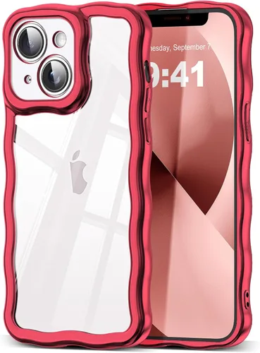 Miniatura 146 de SKYLMW Compatible con iPhone 6s Plus/6 Plus Case de 5.5", Linda Kawaii Marco Ondulado Rizado Forma de Marco Funda de Silicona Suave Resistente a