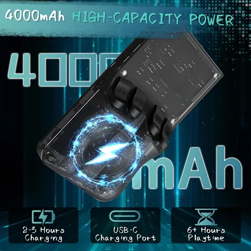 Miniatura 6 de Consola de juegos de mano R36MAX, consola de juegos retro con más de 40,000 juegos, tarjeta TF mini de 256GB, consola de video retro, 4,000 mAh