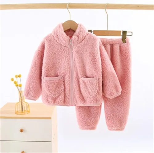 Miniatura 4 de TBUIALL Conjunto de 2 piezas de camiseta de manga larga para niña, traje de algodón suave, cuello redondo, manga larga, trajes de bebé