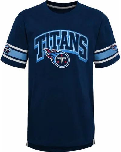 Camiseta de algodón oficial de la NFL para niños y jóvenes, color del equipo Victorious, con logotipo principal, manga corta, talla 8-20 Tennessee