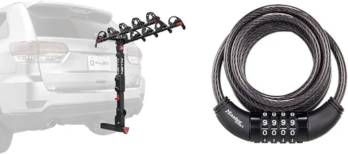 Miniatura 9 de Allen Sports Premier - Portabicicletas de liberación rápida para 5 bicicletas para enganche de 2 pulgadas, modelo QR555 y adaptador de barra