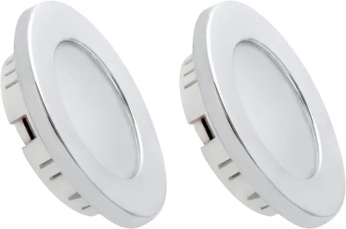 Miniatura 11 de Luces interiores de 12 V de bajo voltaje para debajo del gabinete, luz LED de disco regulable para cámper, remolque, RV, barco, luz de techo