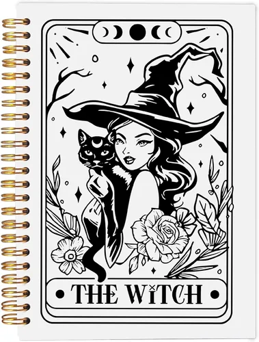 Miniatura 24 de Cuaderno gótico en espiral, diario gótico para parejas, cuaderno gótico para mujeres y hombres escritura, cuaderno de espiral para parejas de 8.3 x