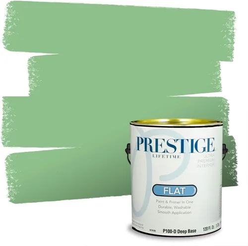 Miniatura 81 de PRESTIGE Pintura exterior e imprimación en uno, aloe, plano, 1 galón