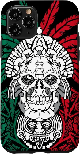 Miniatura 28 de iPhone 11 Pro Max Aztec Warrior Skull - Ancestros mexicanos - Funda de raíces mexicanas