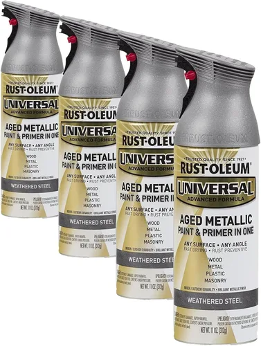 Miniatura 88 de Rust-Oleum 301537 - Pintura en aerosol metálica aperlada universal para todas las superficies, 11 onzas, rosa champán (Champagne Pink), paquete de 2