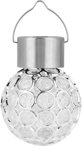 GOTOTOP Luces solares decorativas para jardín, luz colgante que cambia de color automático, luces LED para exteriores, lámparas de estaca, adornos