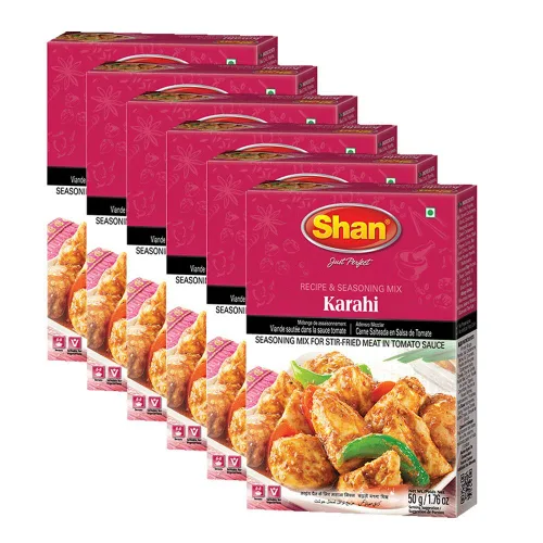 Miniatura 160 de Shan Korma Recipe and Seasoning Mix 1.76 oz (50g) - Spice Powder for Traditional Meat in Yogurt Sauce - Suitable for Vegetarians - Airtight Bag in a