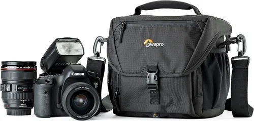 Miniatura 8 de Lowepro LP37121, Bolso para cámara Nova 170 AW II, Compatible con DSLR con lente de 24-105mm acoplada, dron fotográfico compacto, 1-2 lentes