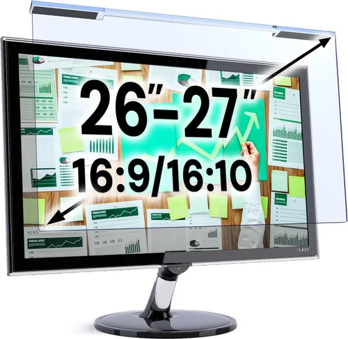 Miniatura 32 de VINTEZ Protector de pantalla de luz azul para monitor de computadora y portátil de 14 pulgadas, película de bloqueo de luz azul anti-UV para PC