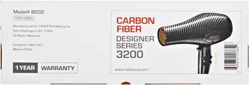 Miniatura 6 de RED Designer Series 3200 - Secador de pelo, 3 ajustes de calor y 2 velocidades, tiro fresco, 25% más flujo de aire, Pik desenredante patentado