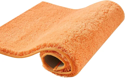 Miniatura 21 de CozeCube Tapetes de baño circulares de vellón para baño, esponjosos, absorbentes, de microfibra de secado rápido, antideslizantes, lavables