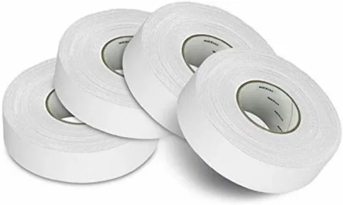 Miniatura 8 de Paquete de 4 cintas de hockey – Cinta de tela resistente y multiusos para deportes, hockey sobre hielo y patinaje, cinta de bate de béisbol