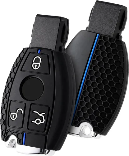 Miniatura 17 de ELOHEI - Funda para llavero de Mercedes Benz de TPU suave premium, compatible con Mercedes Benz C E S M, CLS, CLK, G, Clase G, llavero inteligente
