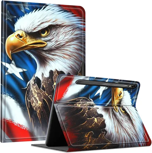 Slim Case for Samsung Galaxy Tab S10 Lite / S10 FE / S9 FE 10.9" & Galaxy Tab S9 11", Multi-Angle Stand PU Leather Smart Folio Cover with Soft TPU