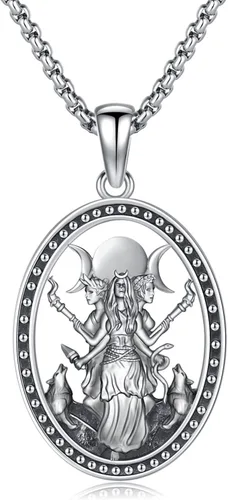Miniatura 12 de Joyería Mágica para Mujeres y Hombres Nudo de Bruja Plata 925 Original Collar de Nudo de Bruja Tetragrammaton Hecate Collar Lilith Collar Pentagrama