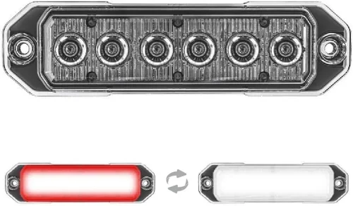 Miniatura 7 de Super Take Down Z-6 TIR LED de montaje en superficie estroboscópica de emergencia y luces de trabajo/TD de advertencia - Luz de rejilla de policía