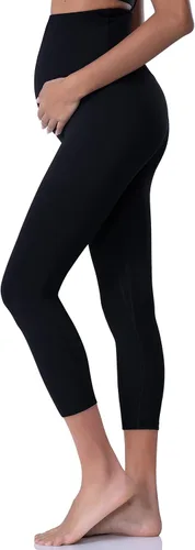 Miniatura 2 de POSHDIVAH - Leggings de maternidad para mujer para usar sobre el vientre, pantalones de yoga para embarazo, leggings para entrenamiento activo