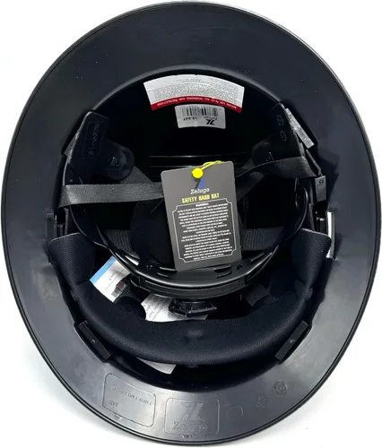 Miniatura 4 de Zeluga Casco duro de ala completa HDPE, casco de seguridad de construcción con orificios ventilados, suspensión de trinquete ajustable de 6 puntos