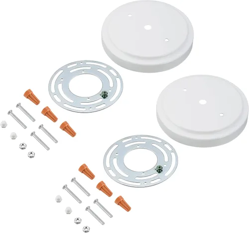 Miniatura 20 de Aspen Creative 21508-11 - Kit de lámpara de araña de transición y toldo con bucle para cuello, bronce aceitado, diámetro de 5-1/2 pulgadas, orificio