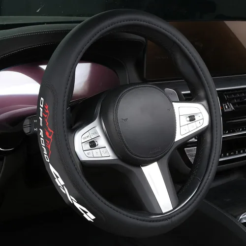 Funda para volante de automóvil, de piel de microfibra, transpirable, antideslizante, para hombres y mujeres, apta para Toyota Tacoma Tundra