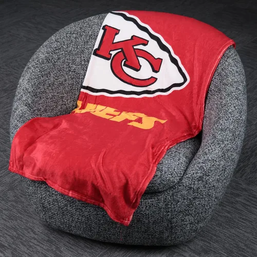 Miniatura 3 de FOCO NFL Manta Decorativa Suave de Felpa de Micro Raschel, 50 x 60 pulgadas Kansas City Chiefs