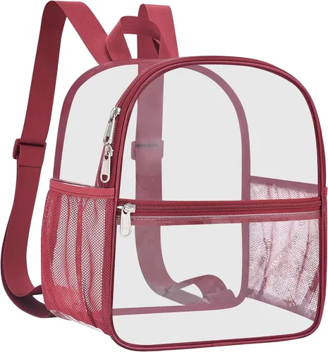 Miniatura 23 de Mochila deportiva transparente para eventos en estadios de 12 x 12 x 6 pulgadas, pequeña para ventiladores, conciertos, playa, trabajo, viajes