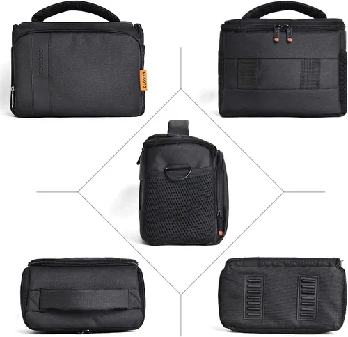 Miniatura 8 de FOSOTO Funda impermeable (con cubierta de lluvia) para cámara de hombro compatible con Nikon D5600 D750 D3300 Canon Rebel SL2 T7i EOS 80D 60D Sony