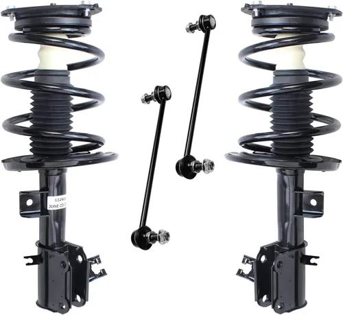 Miniatura 61 de Detroit Axle - Kit de puntales delanteros para Jeep Grand Cherokee 2005-2010 2006-2010 Commander 2007 2008 2009, 2 montajes rápidos de 2 barras
