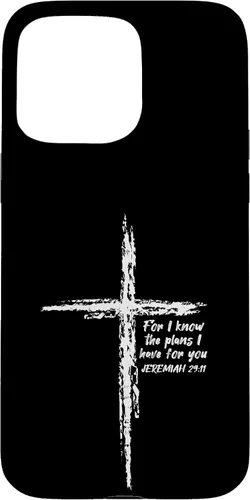 Miniatura 31 de Cross I Know The Plans Verse Bible Jesus God - Funda de regalo cristiana para iPhone 17