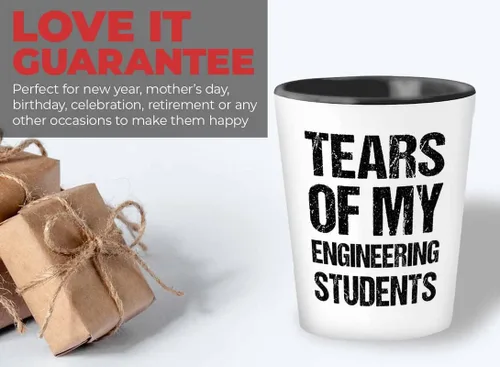 Miniatura 5 de Lágrimas de mi vaso de chupito de 1.5 onzas – estudiantes de ingeniero – Regalos electrónicos de ingeniero de regalo para hombres Física Ingeniero