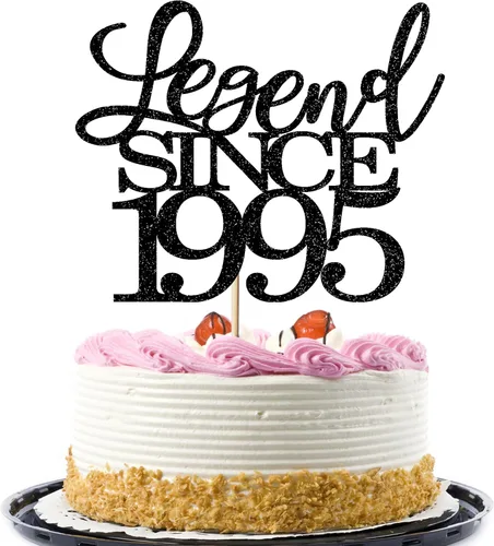 Miniatura 47 de Legend since 1973 - Decoración para pastel de cumpleaños número 53, decoración de pastel de feliz cumpleaños para hombres y mujeres de 53 años