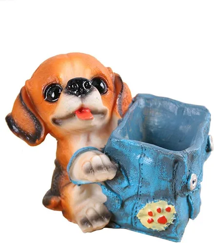 Miniatura 4 de Portalápices para cachorros y perros, organizador de escritorio para bolígrafos para mascotas, Golden Retriever