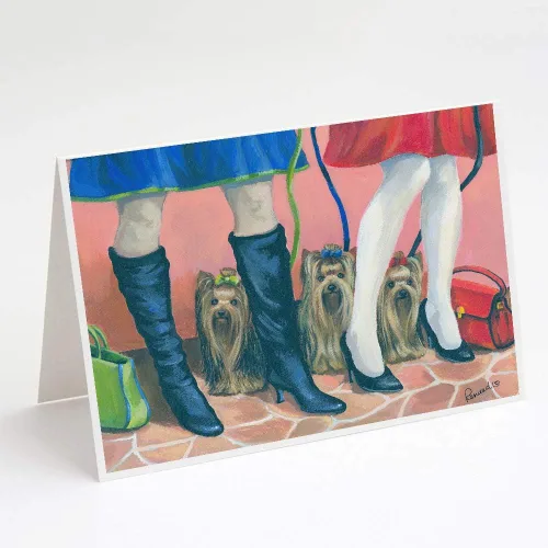 Miniatura 87 de Caroline's Treasures PPP3013GCA7P - Tarjetas de felicitación y sobres para mascotas de Basset Hound Teacher, paquete de 8 tarjetas en blanco