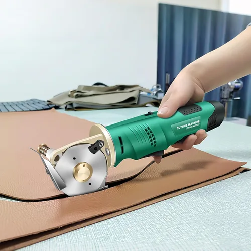 Miniatura 6 de MXBAOHENG Cortador giratorio eléctrico, tijeras electrónicas inalámbricas, cortador de cartón recargable con bloqueo de seguridad, para cortar tela