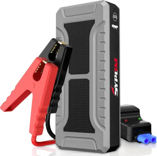 Arrancador de coche, batería de pico de 4000 A (para todo gas o hasta 10 L de diesel), batería portátil de refuerzo de batería, caja de salto