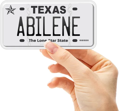 Miniatura 10 de Calcomanía para placa de matrícula de Texas, elige entre más de 50 ciudades de TX, calcomanía para parachoques de Texas para automóvil, calcomanías