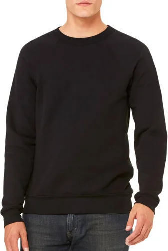 Miniatura 3 de Bella Canvas Sudadera de forro polar de esponja con cuello redondo (3901), Gris oscuro (Dark Grey Marble Fleck), M