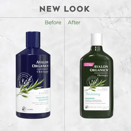 Miniatura 8 de Avalon Organics Champú terapéutico All Natural Biotin B-Complex, 11 onzas líquidas