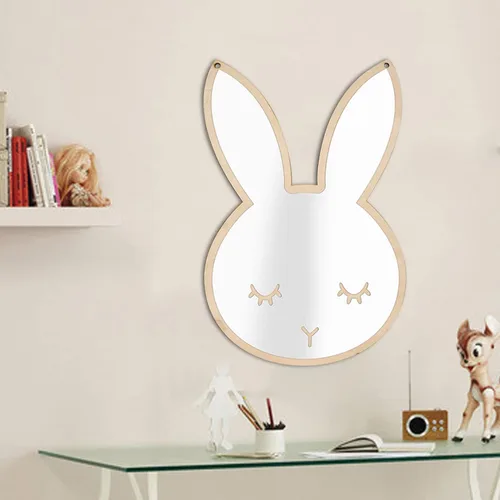 Miniatura 4 de TITA-DONG Espejo acrílico 3D con forma de nube, calcomanía decorativa de acrílico nórdico para pared, decoración del hogar, decoración del hogar