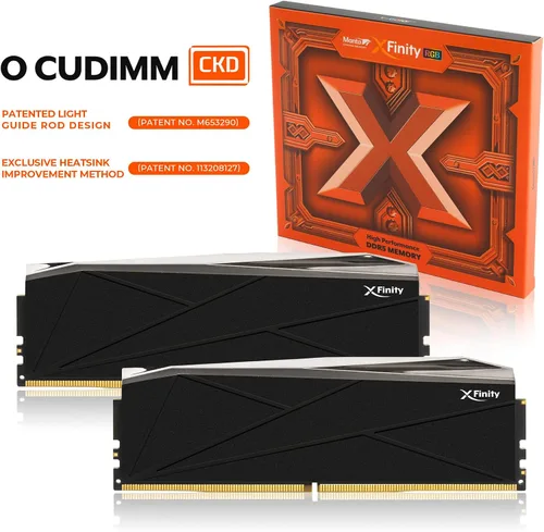 Miniatura 3 de V-Color DDR5 Manta XFinity 32GB (16GBx2) 8000MHz CL38-48-48 1.4V SK Hynix IC RGB Memoria para juegos de computadora de escritorio CUDIMM